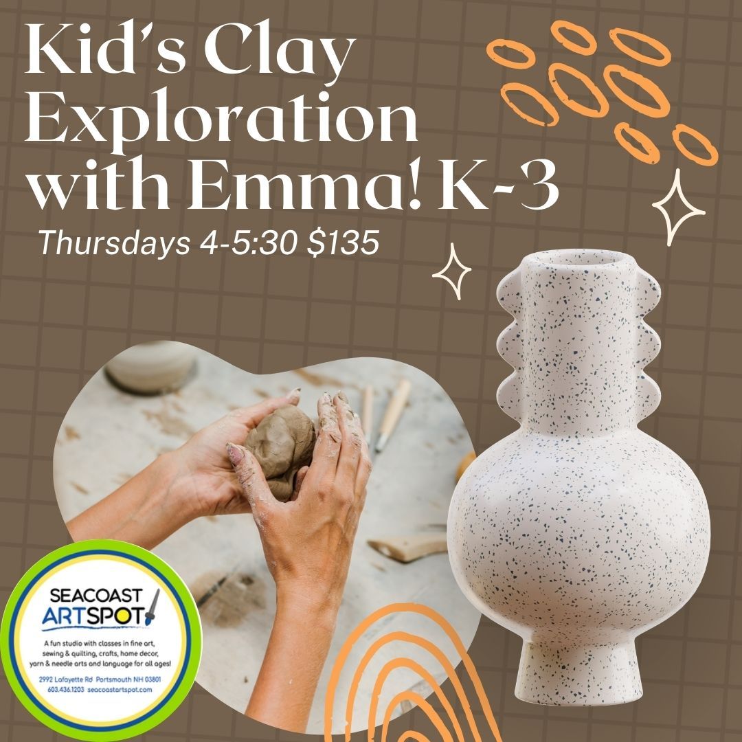 Clay Exploration with Emma! 4 weeks K-3 $135