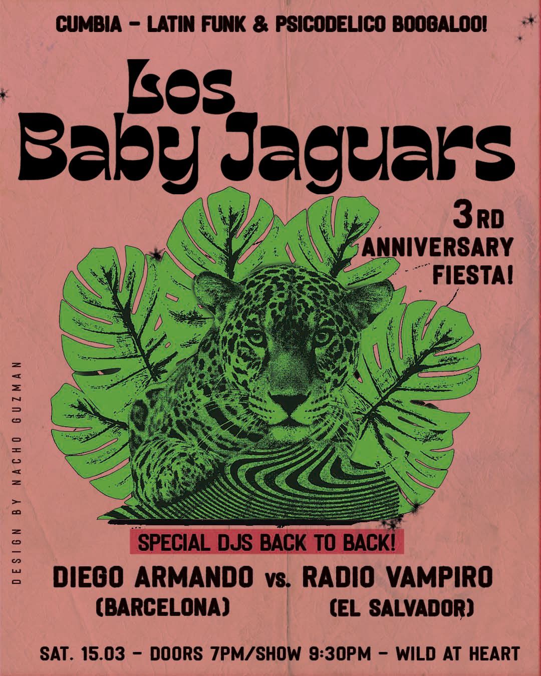 Los Baby Jaguars-Cumbia-AfroBeat-Latin Funk and Psicodelia\/Bln+DJ Team Diego Armado + Radio Vampyro