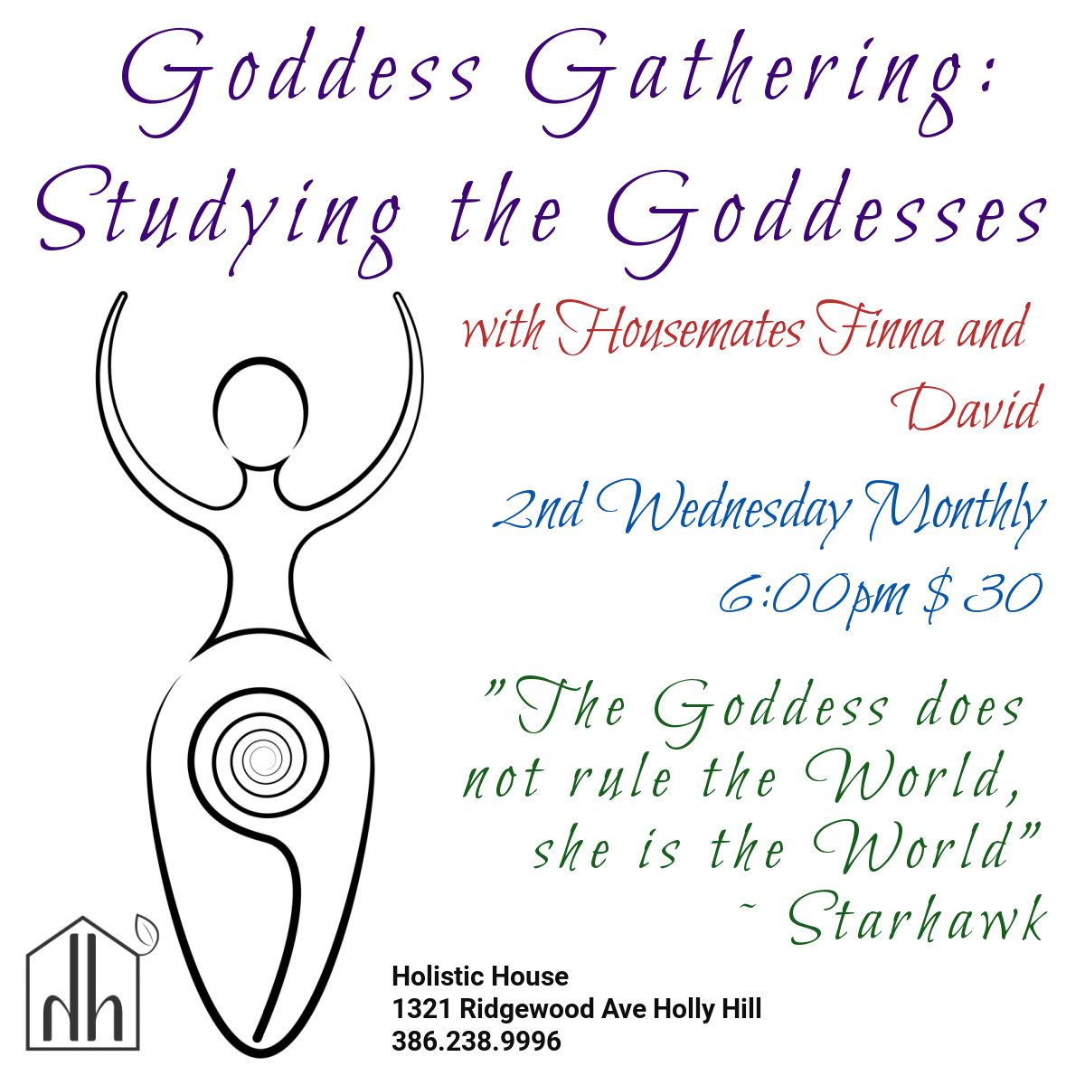 Goddess Gathering - World Goddess Study 6pm $30