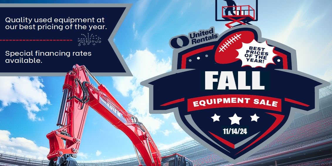 United Rentals Fall Used Equipment Sale