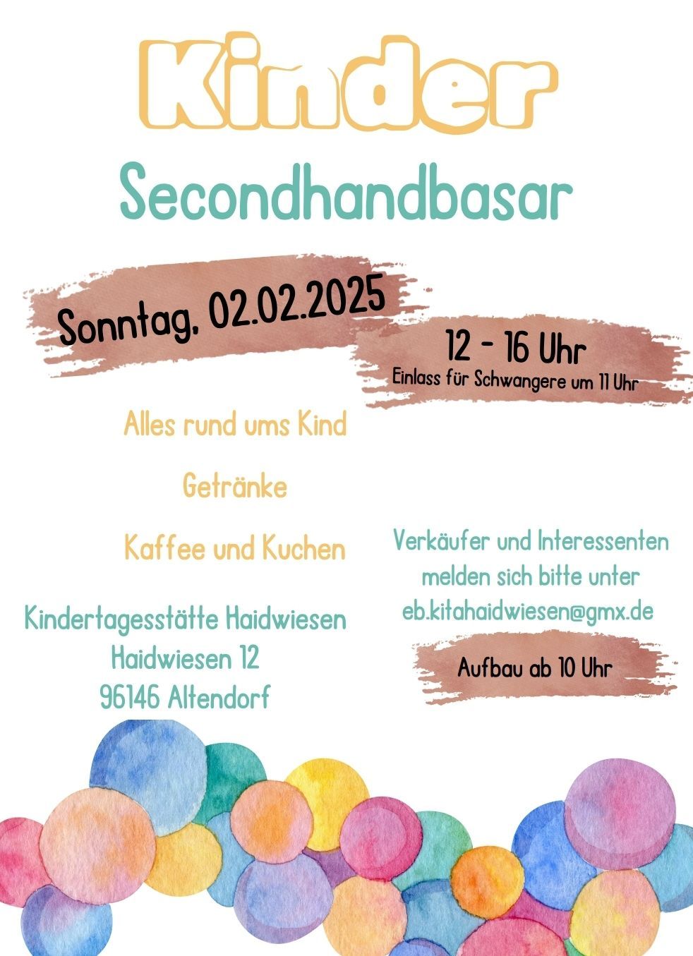 Kinder Secondhand Basar KITA Haidwiesen