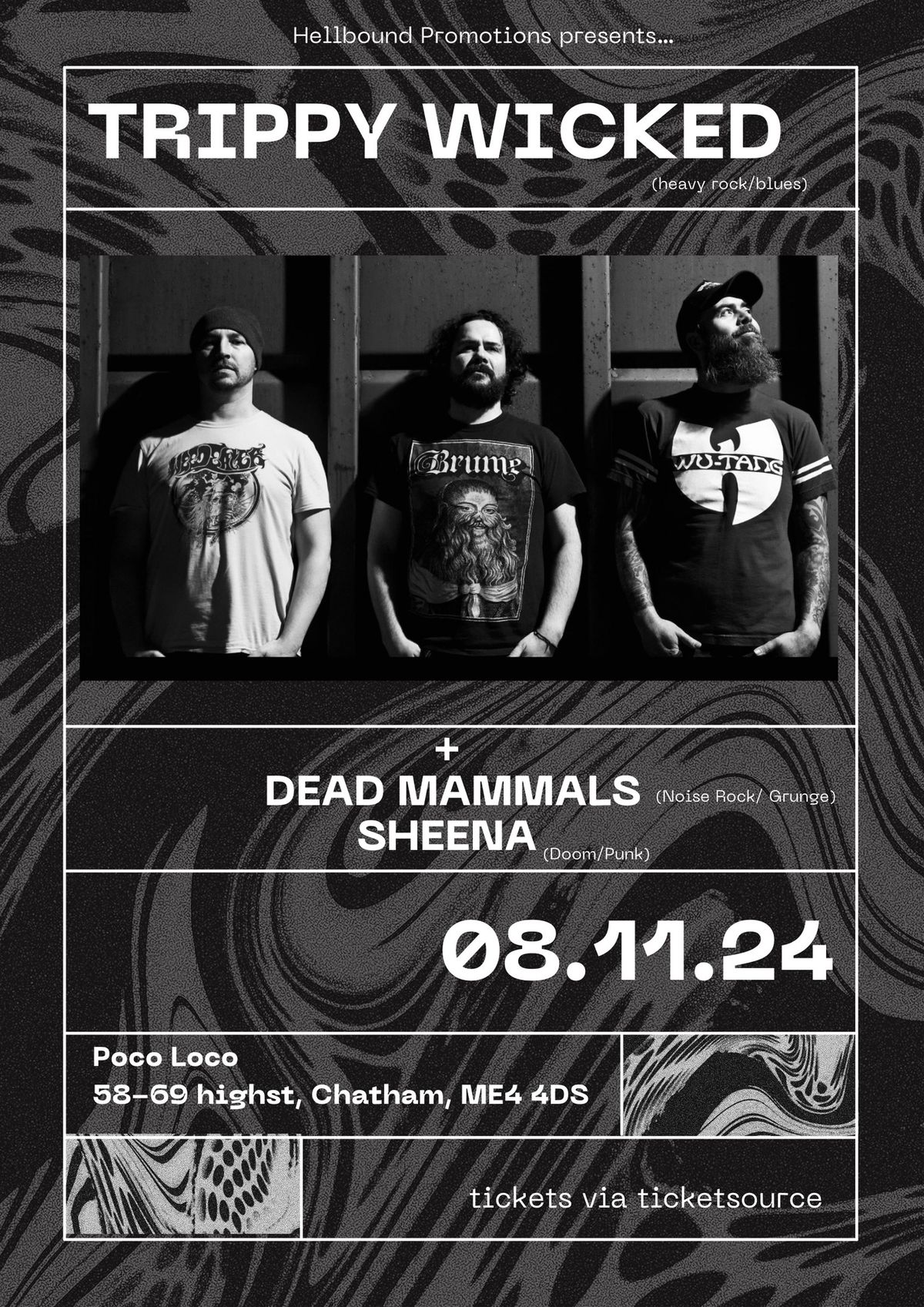 Trippy Wicked + Dead Mammals + Sheena 