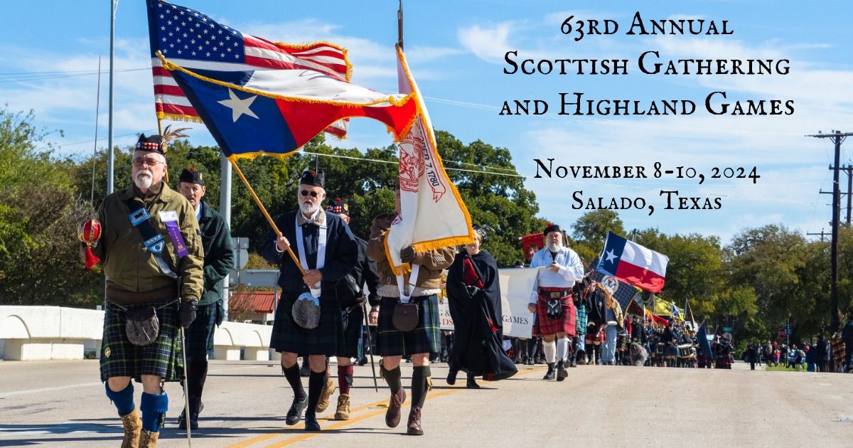 Scottish Gathering & Highland Games Salado, Texas 2024