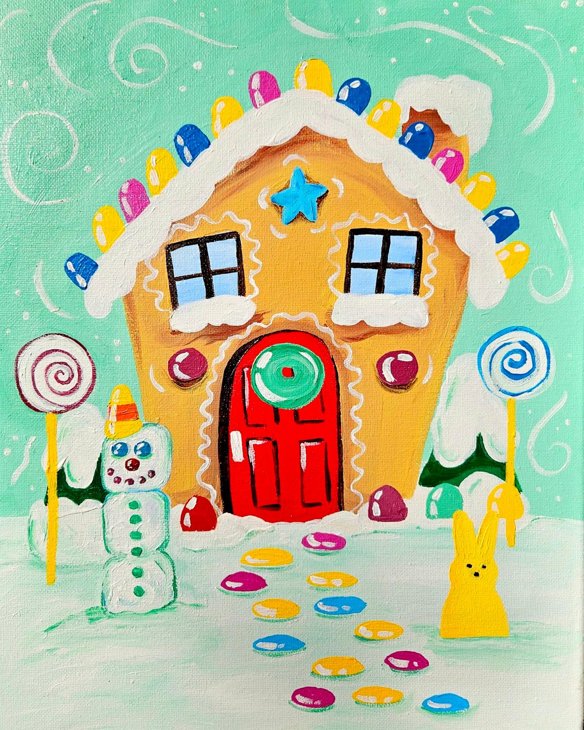 Gingerbread House Paint Class