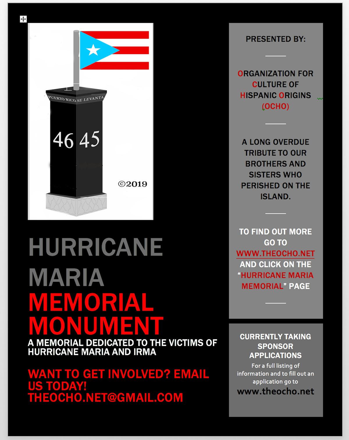 Hurricane Maria Memorial Monument