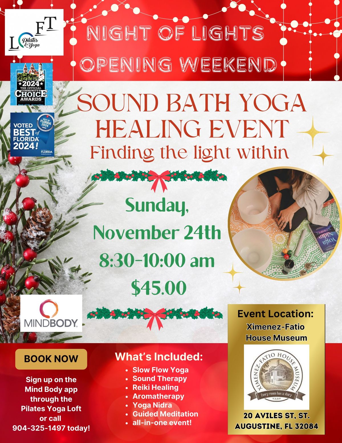  NIGHT OF LIGHTS Opening Weekend - Sound Bath Yoga Healing Event - find the light within -