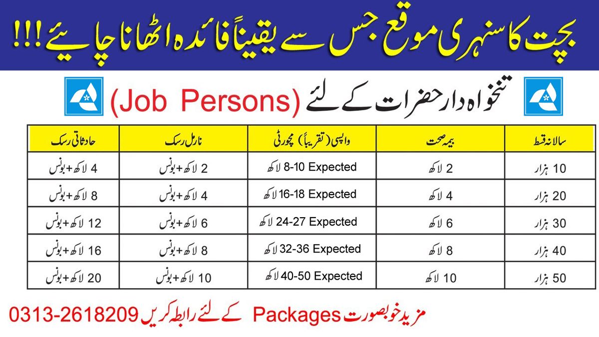 BEST Packeges for job persons