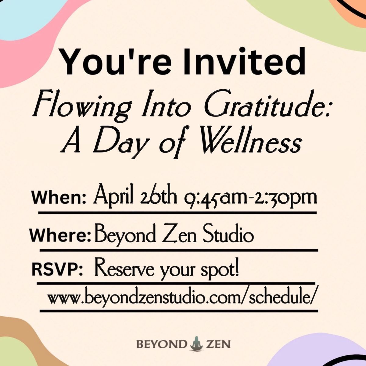 Flowing Into Gratitude: A Day of Wellness 