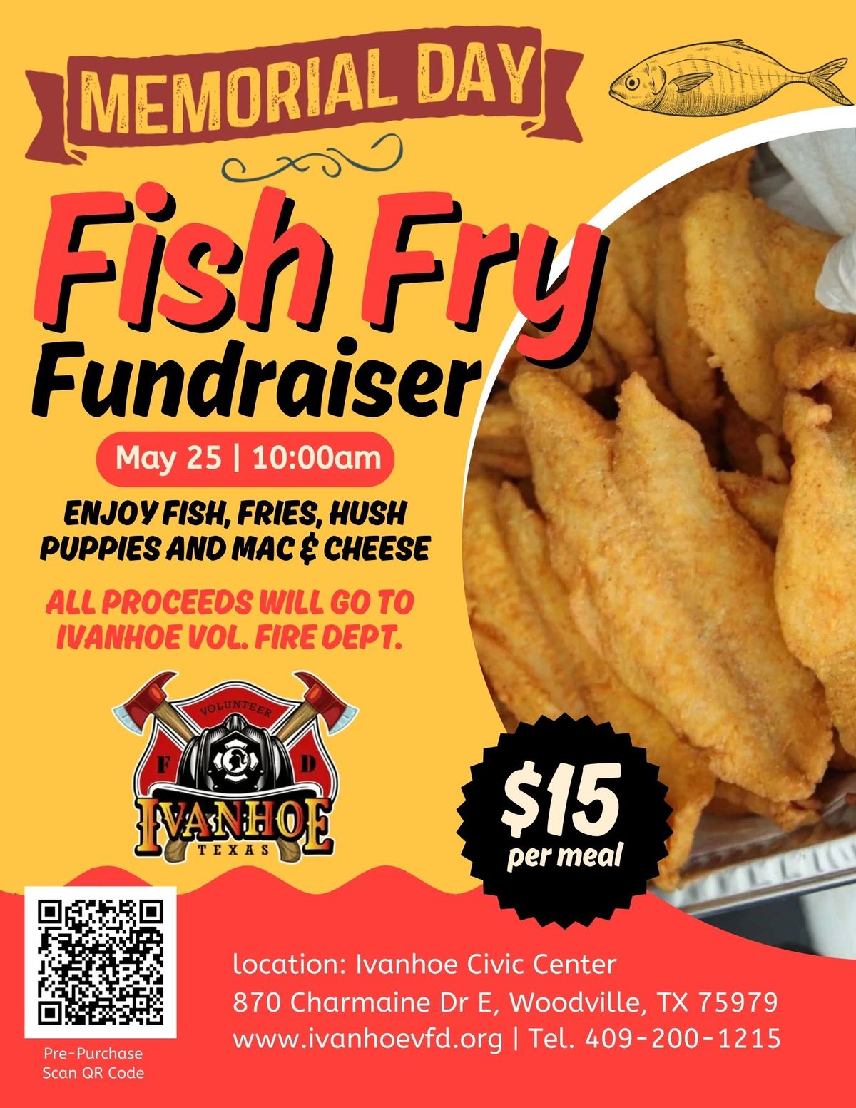 Ivanhoe VFD Annual Memorial Day Weekend Fish Fry