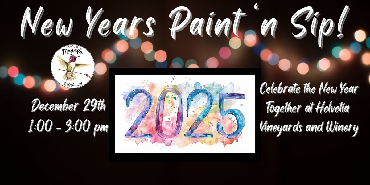 New Year\u2019s Wine & Watercolor Workshop