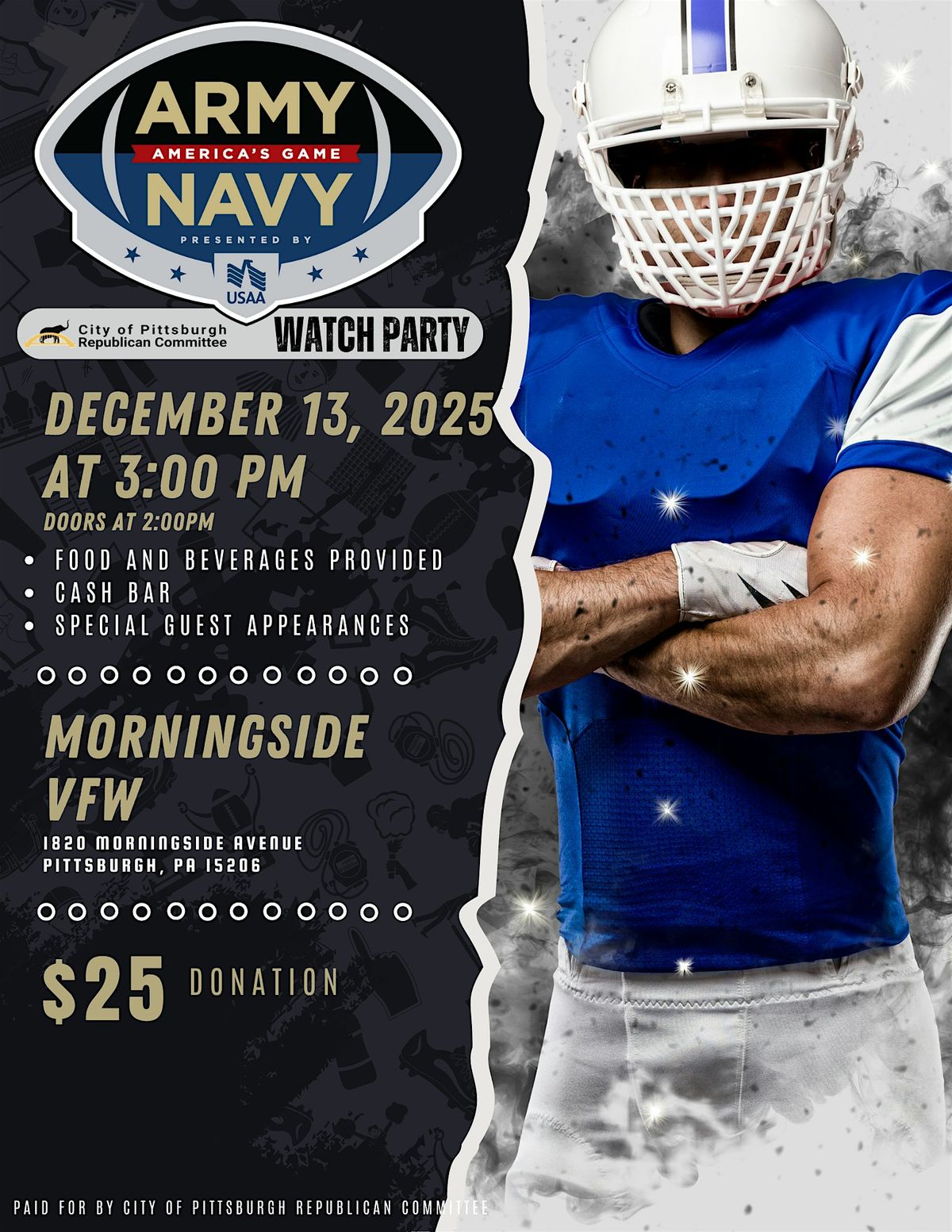 Army \/ Navy Game Watch Party | City of Pittsburgh Republican Committee