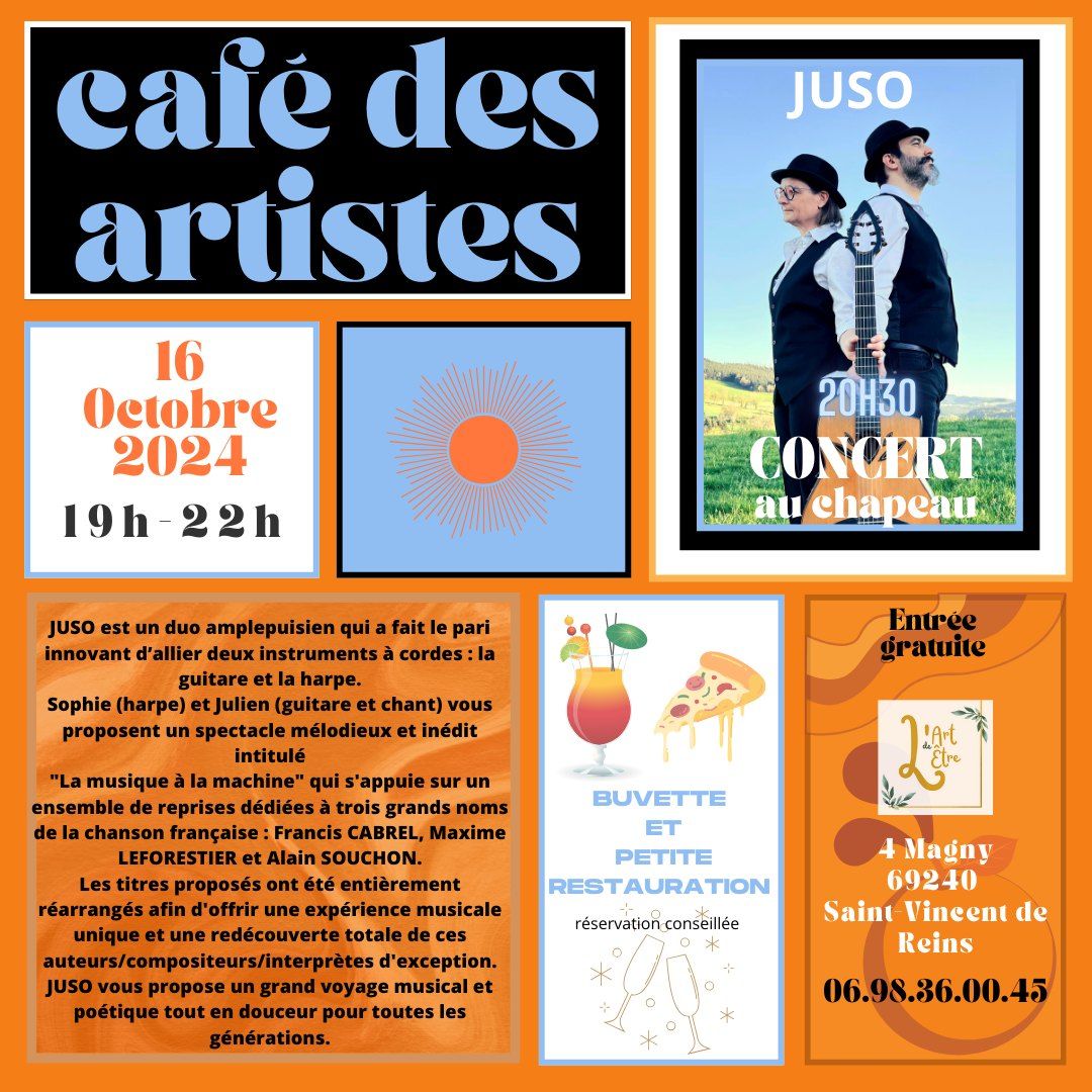 CAF\u00c9 DES ARTISTES \/\/ 16 OCTOBRE 2024 \/\/ CONCERT 