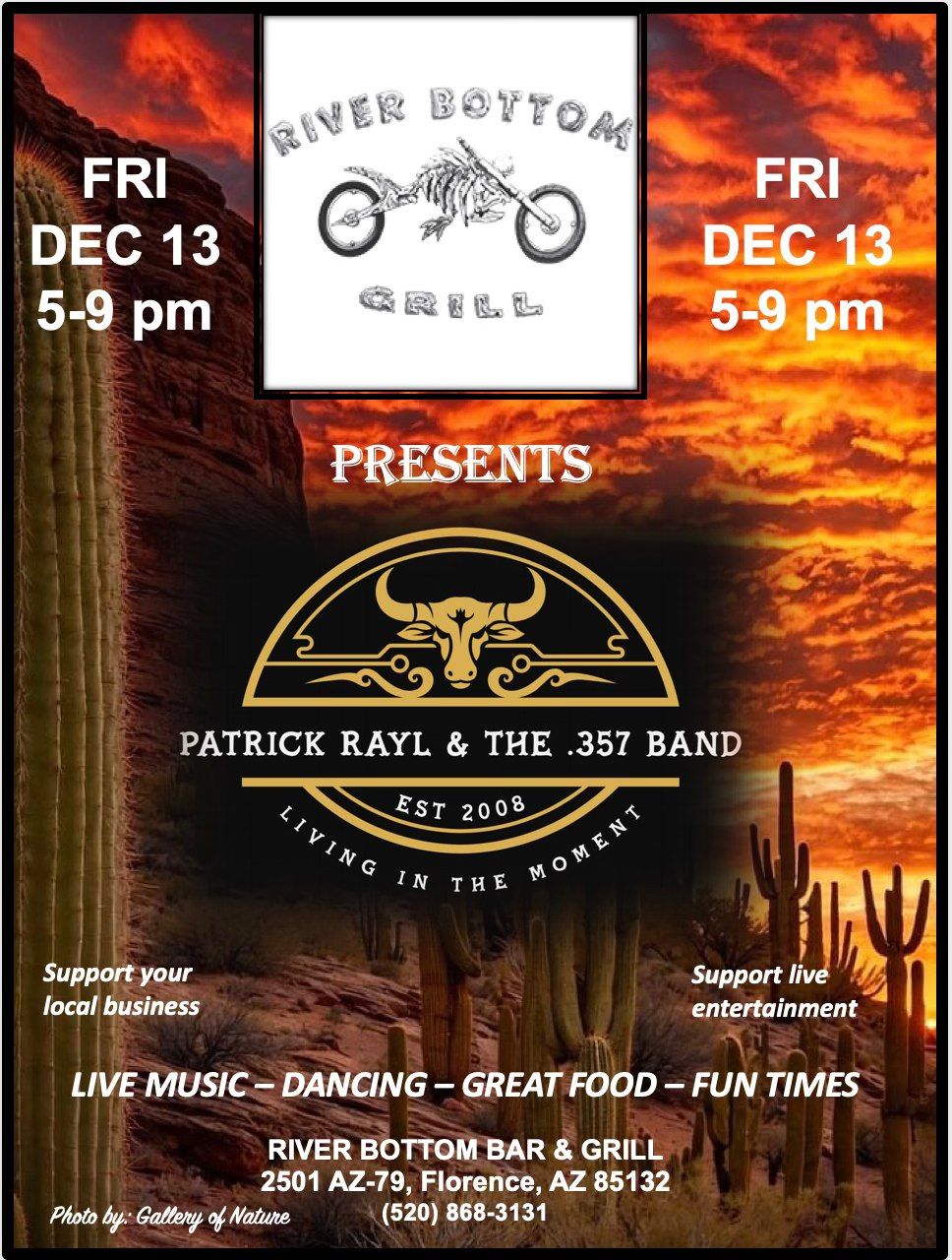 PATRICK RAYL & THE .357 BAND 