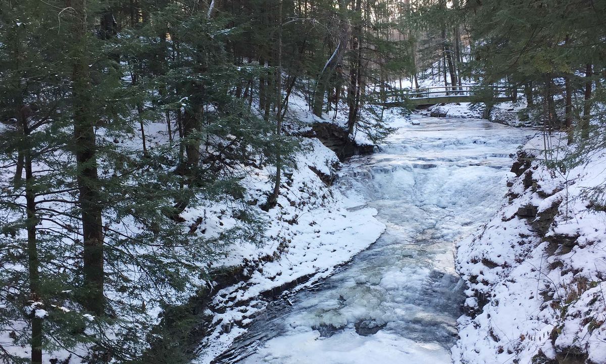 Winter Waterfalls Hike