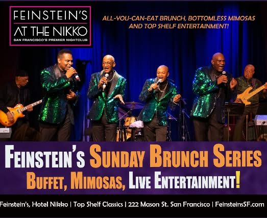 Mimosas & Motown: Sunday Brunch , Live at the Nikko Feb. 9, Brunch at 11:30 AM \/ Show at 12:45 PM