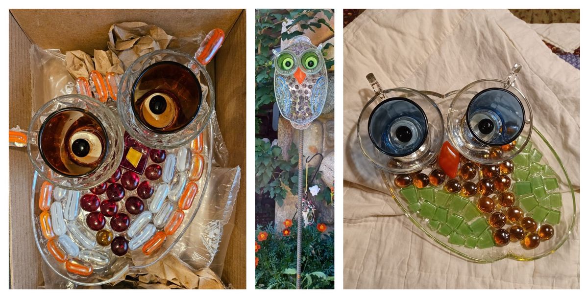 Glass Fusion Workshop: Upcycled Garden Owl