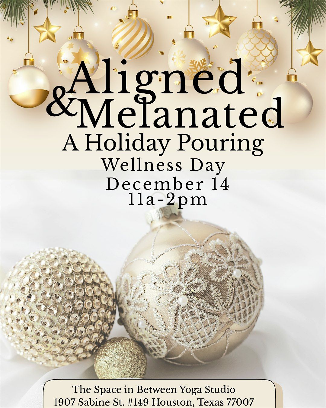 Aligned and Melanated 2025 A Holiday Pouring