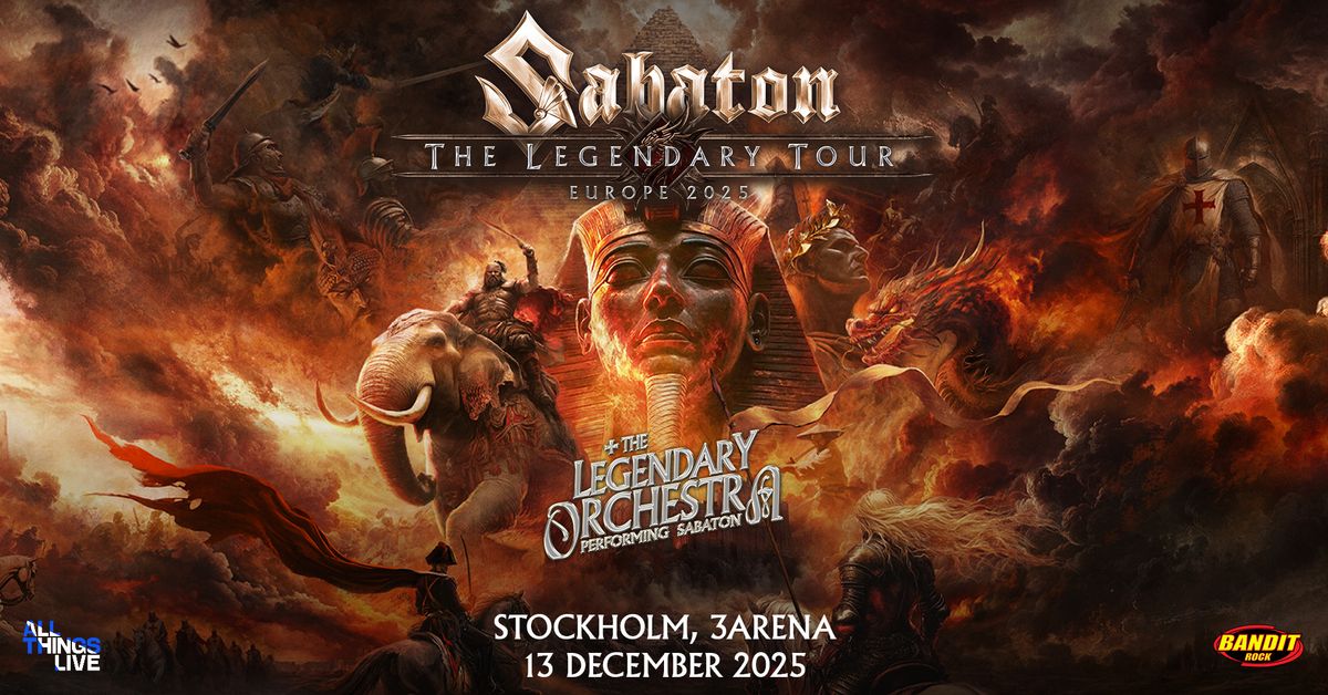 SABATON | STOCKHOLM, 3ARENA (tidigare Tele2)