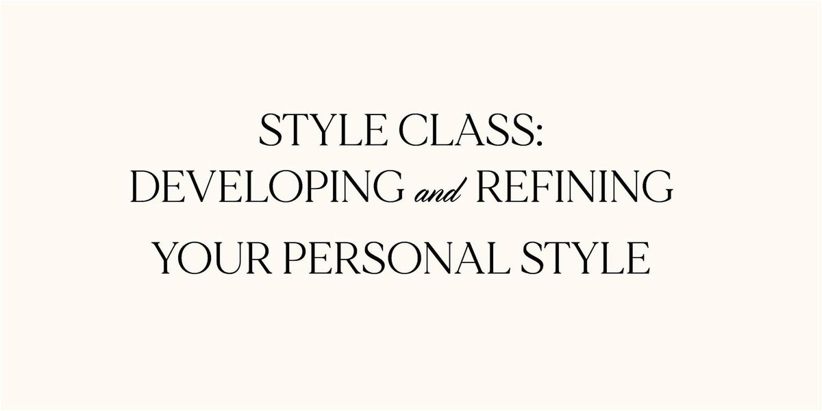 Style Class - November