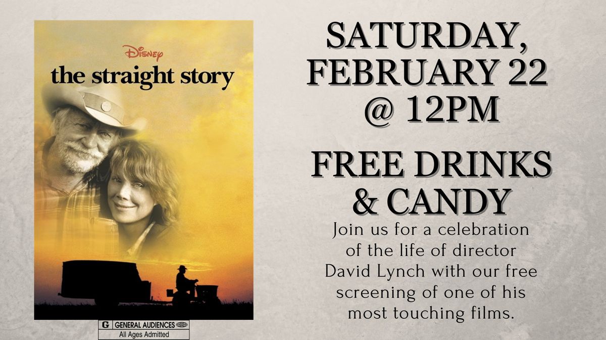 SCPL MOVIE MATINEE - DAVID LYNCH'S "THE STRAIGHT STORY"