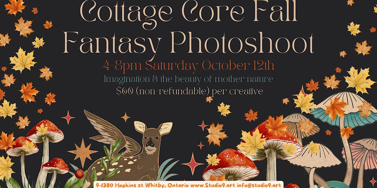 Fall Fantasy Cottage Core Photoshoot