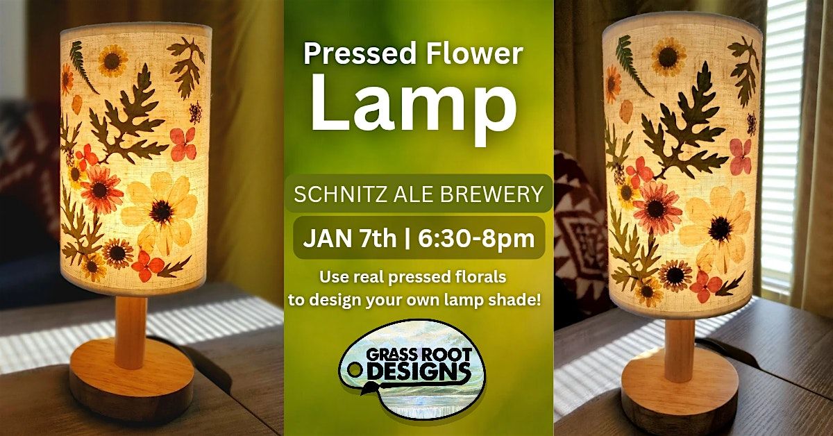 Pressed Flower Lamp | Schnitz Ale Brewery