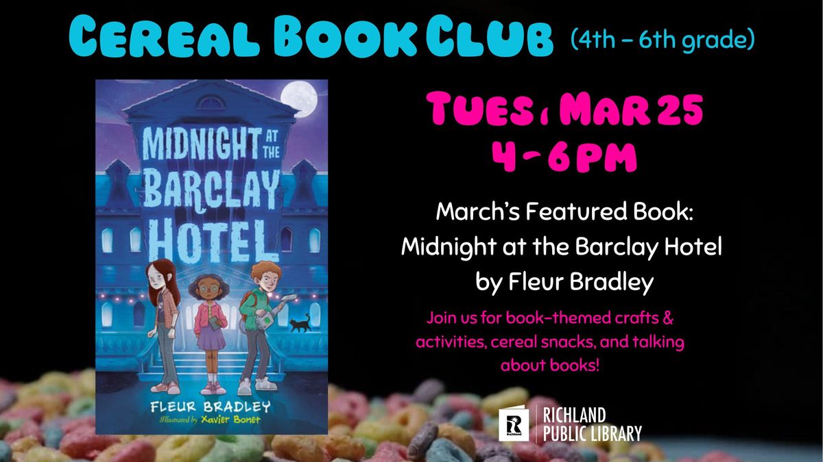 Cereal Book Club - Midnight at the Barclay Hotel