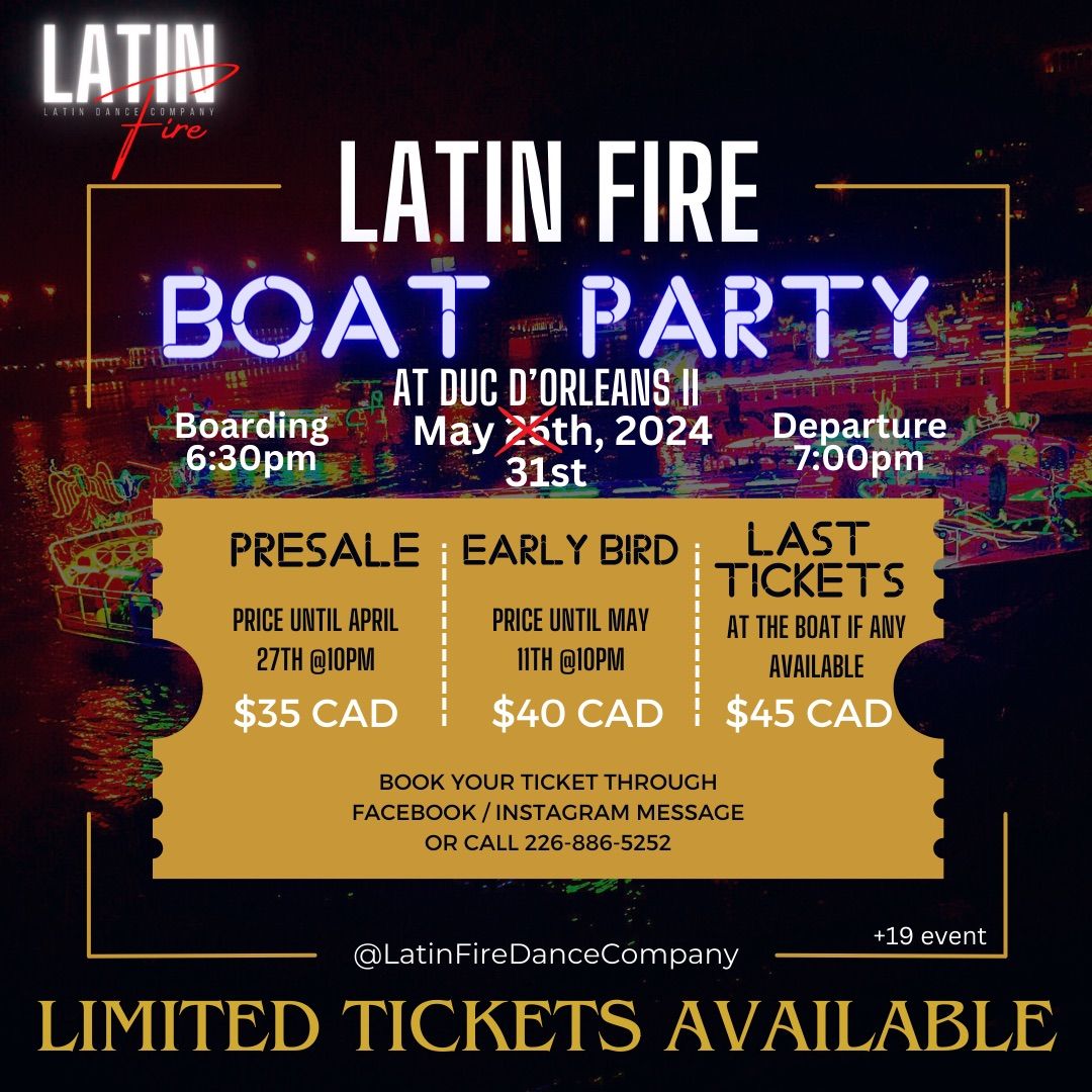 LATIN FIRE BOAT PARTY
