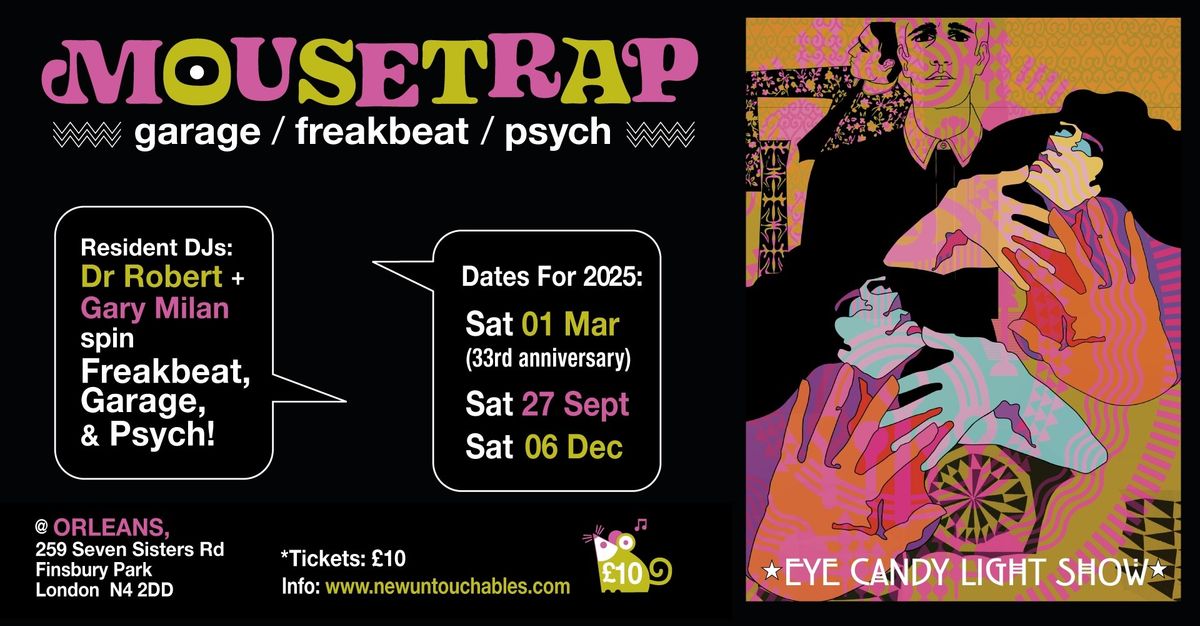 MOUSETRAP PSYCHEDELIC ALLNIGHTER- 33rd ANNIVERSARY