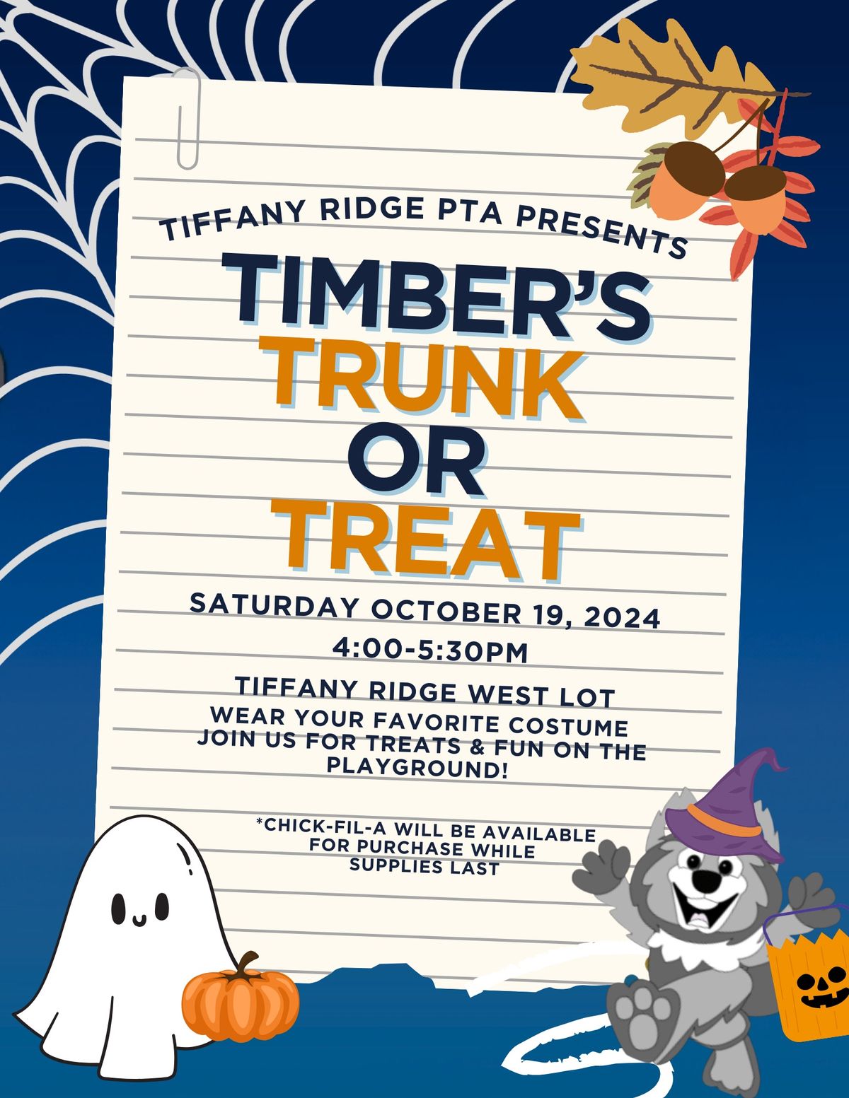 Timber's Trunk or Treat