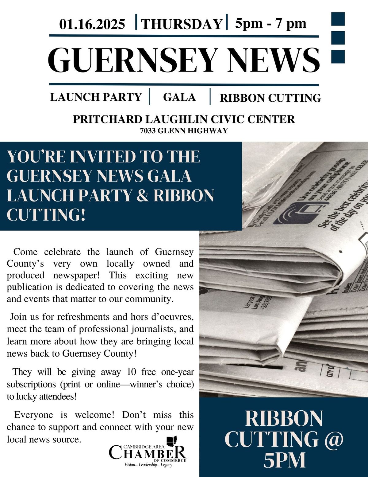 Guernsey News Gala and Ribbon Cutting