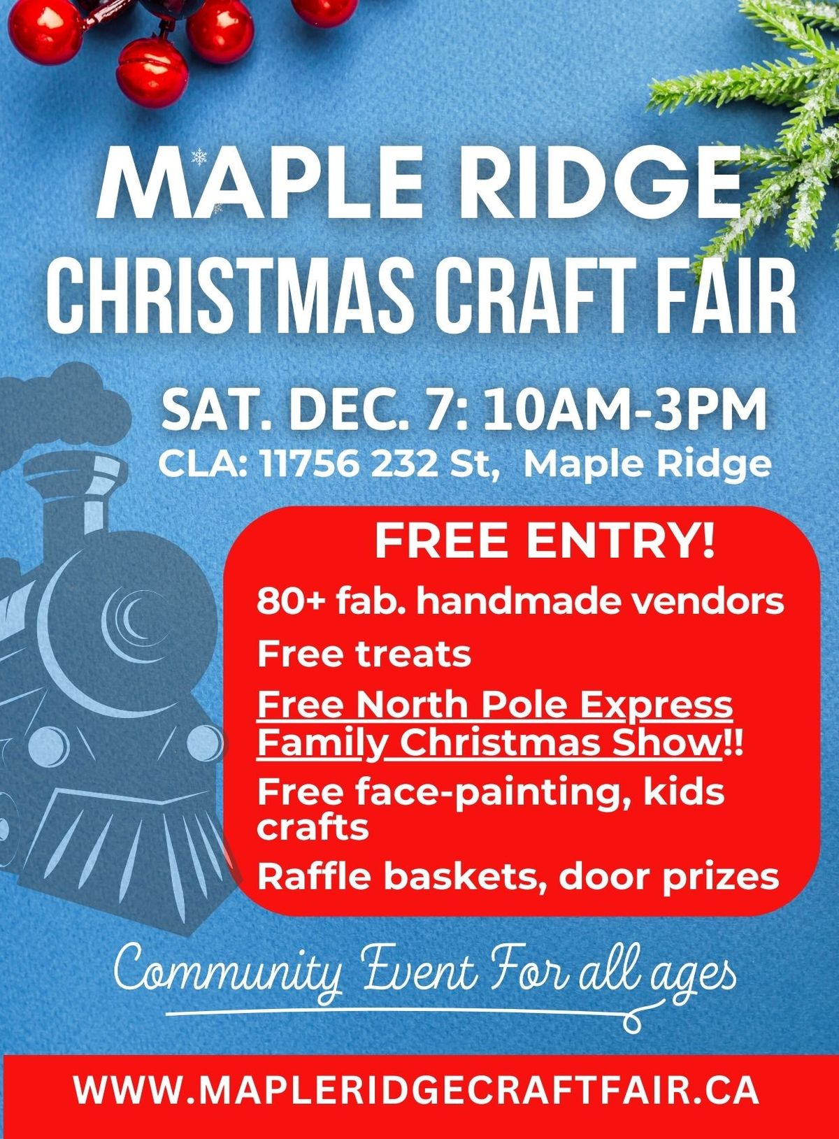 Maple Ridge Christmas Craft Fair 2024