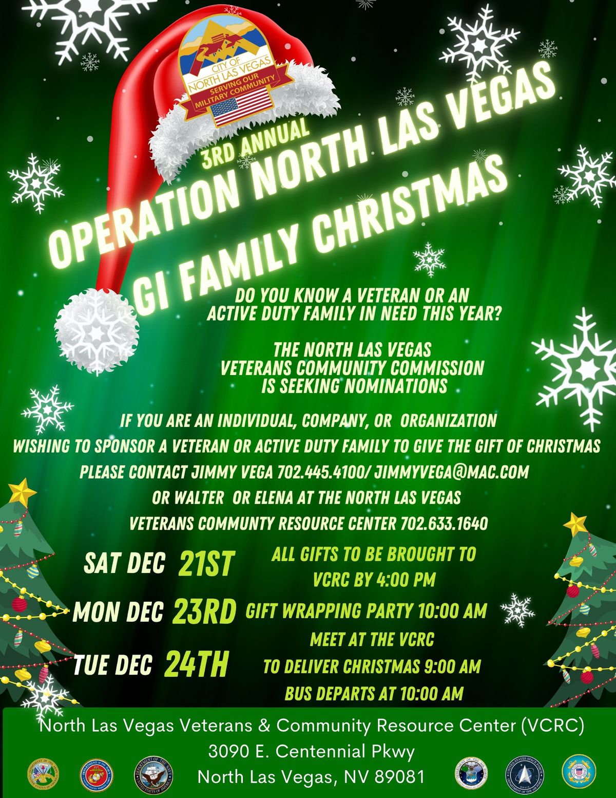 Operation North Las Vegas G.I. Family Christmas - Gift Dropoff