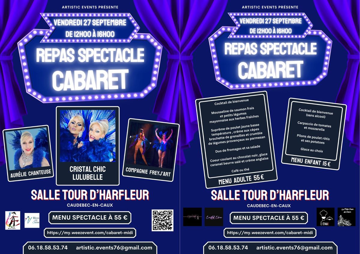 Repas Spectacle Cabaret Midi