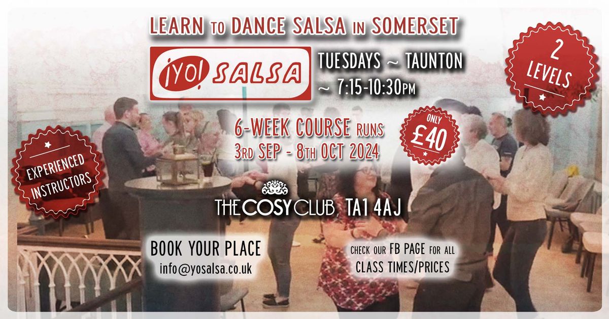 Learn to Dance Salsa in Taunton with Yo Salsa (6-week Course)