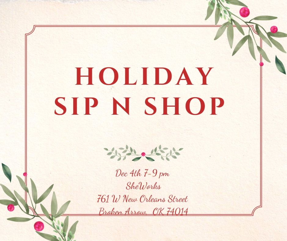 Holiday Sip n Shop 