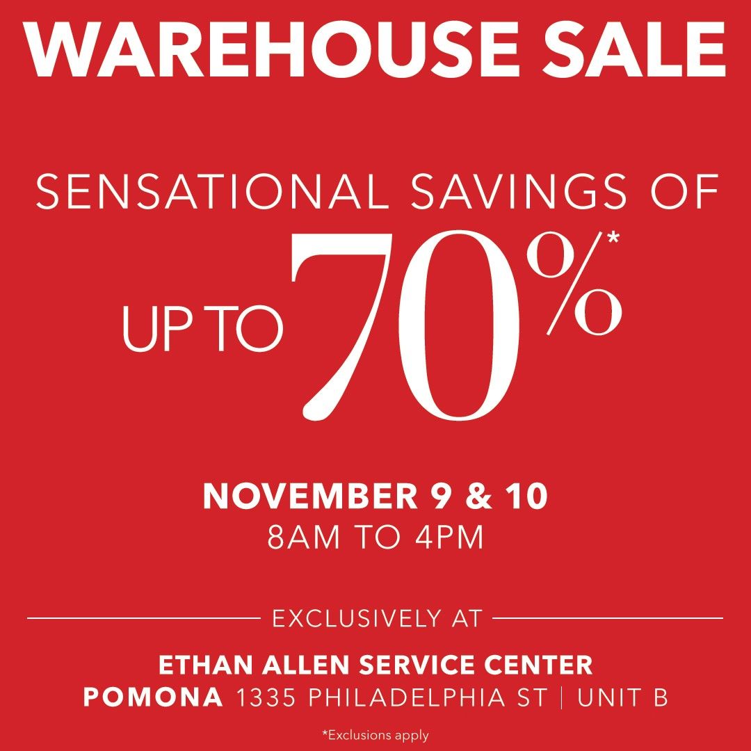 WAREHOUSE SALE!