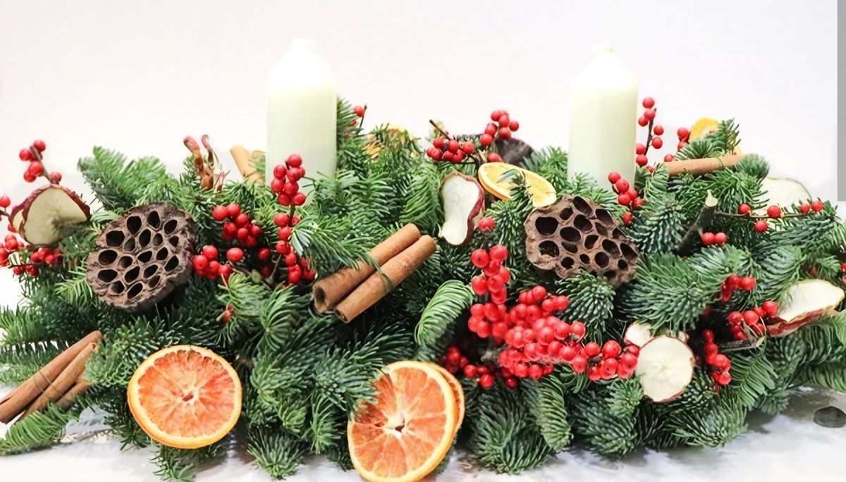 Christmas table arrangement workshop