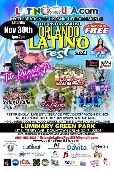 2nd Ann. ORLANDO Latino Fest USA 2024 - Vendors WANTED!