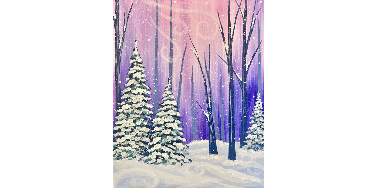 Windswept Winter Woods - Paint and Sip in Cincinnati | Classpop!\u2122