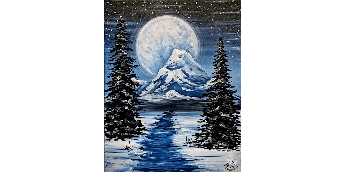 Arctic Mountains - Paint and Sip in Denver | Classpop!\u2122