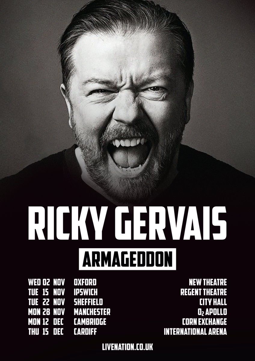 Ricky Gervais Ipswich Tickets