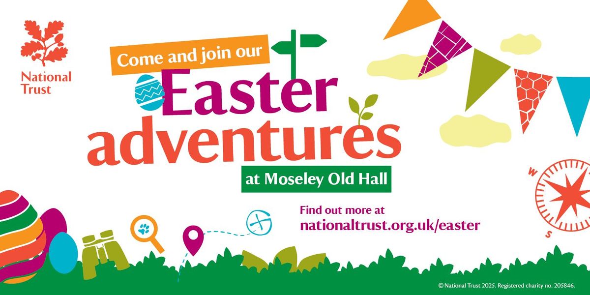 Easter egg hunt at Moseley Old Hall