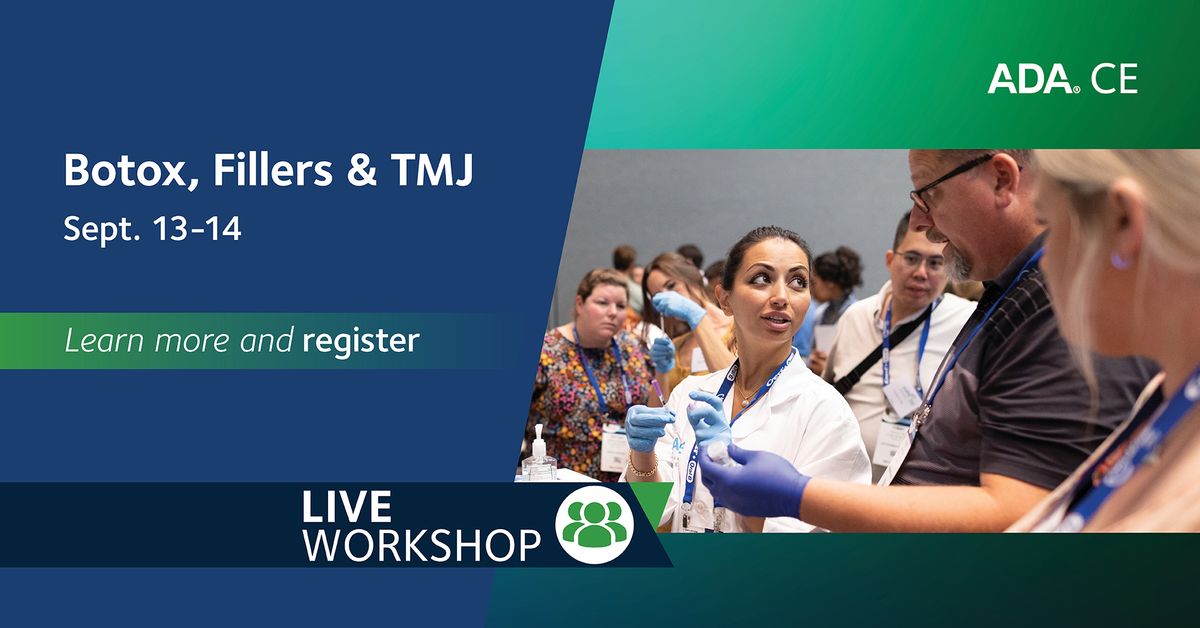 Botulinum Toxin, Dermal Fillers and TMJ Certification Training Level 1 