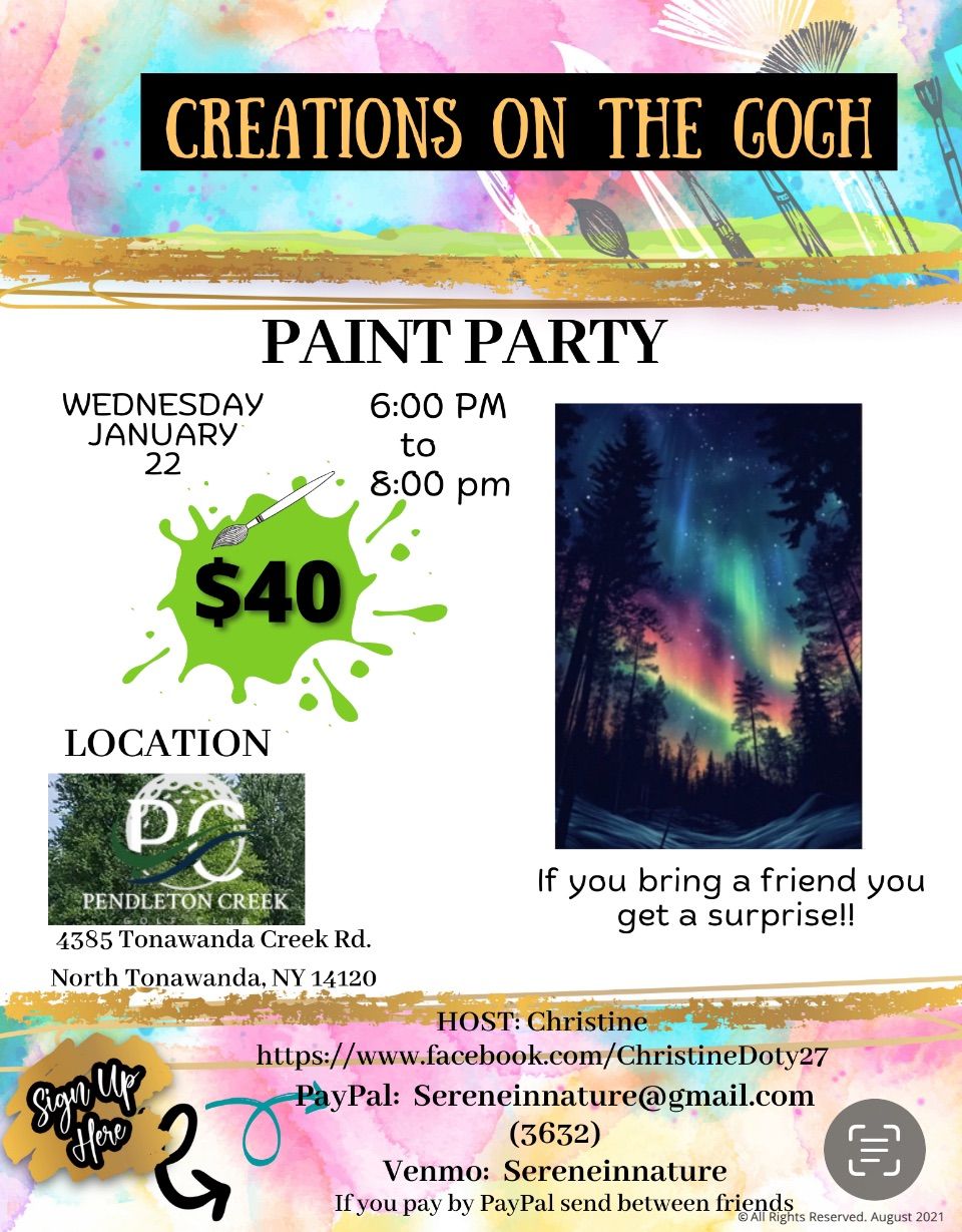 Painting Party with Creations on the Gogh $40