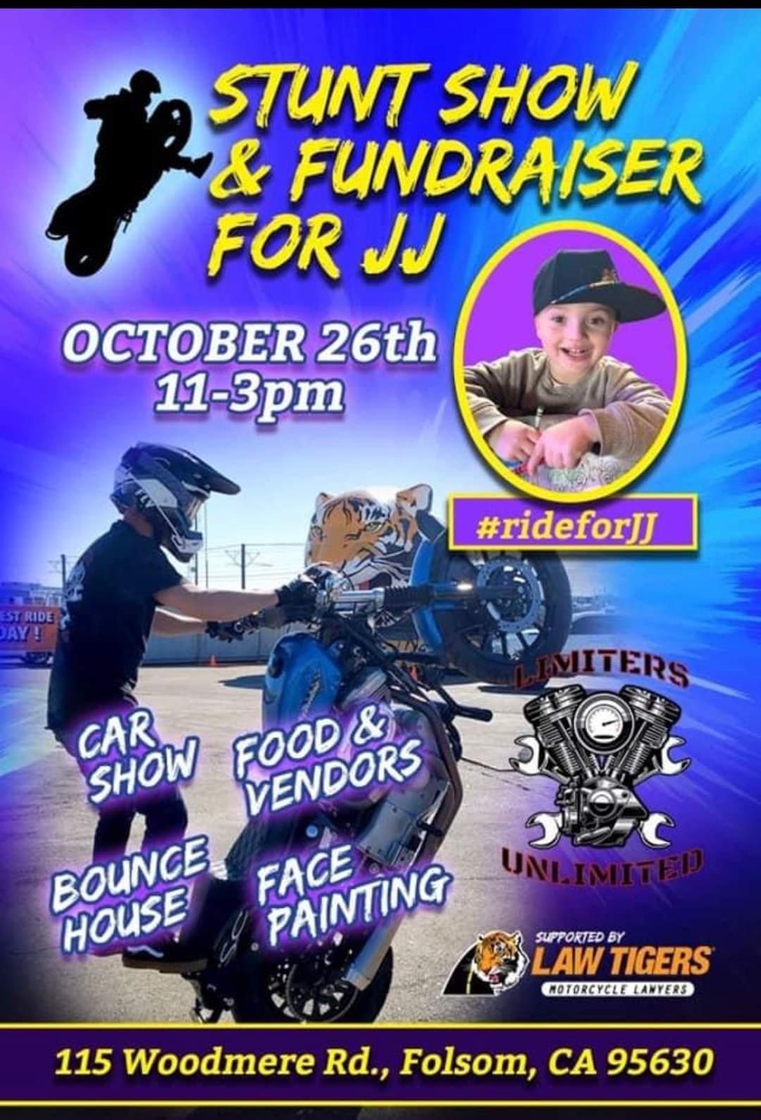 Stunt Show and Fundraiser For JJ Support Ride to Event