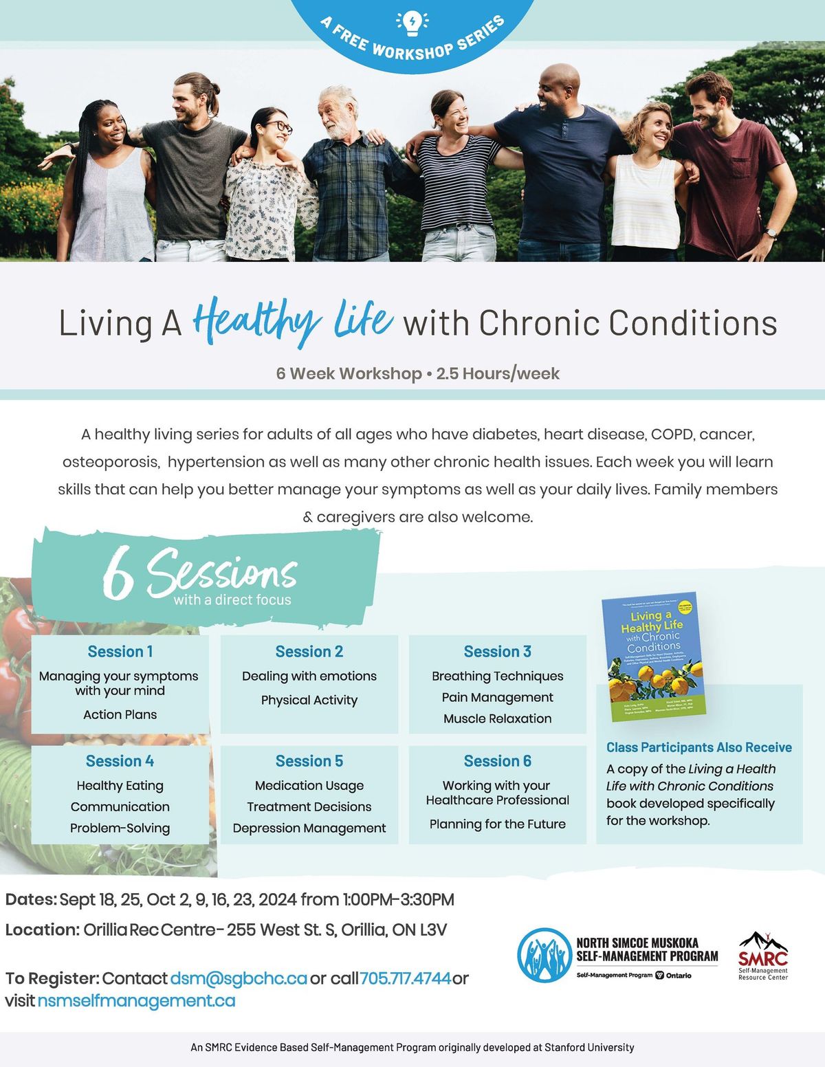 Living a Healthy Life with Chronic Conditions (In-Person Workshop)