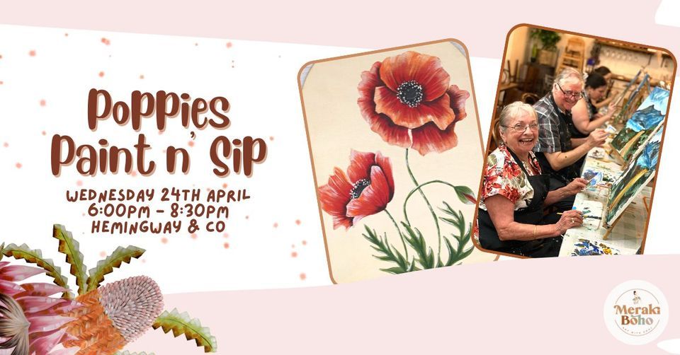 Poppies Painting Workshop @ Hemingway & Co