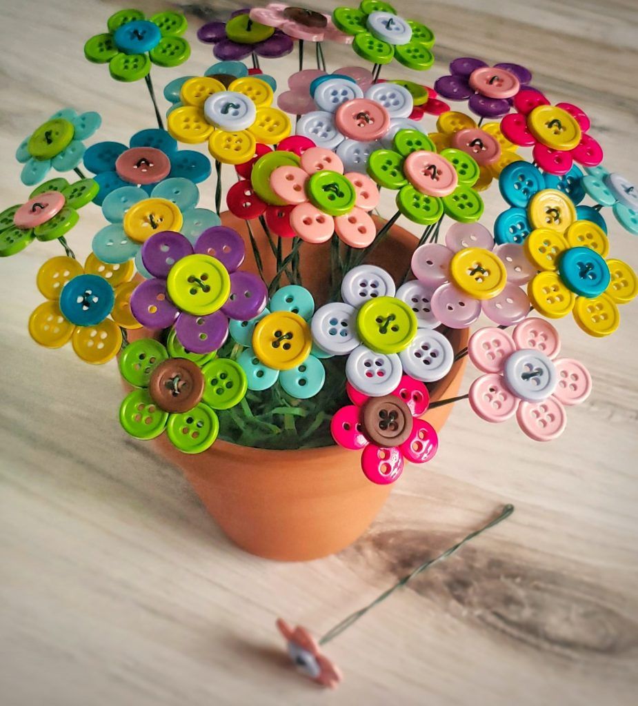 Button Flower Pot Class