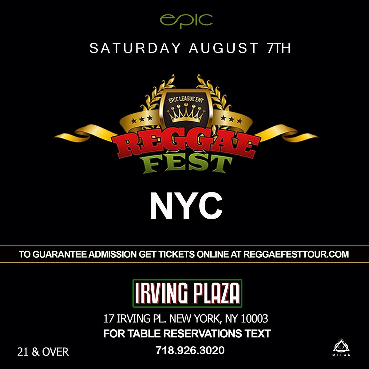 Reggae Fest NYC Dancehall Vs. Soca at Irving Plaza NY